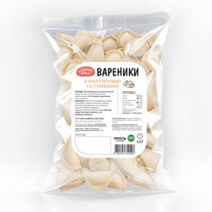 Вареники з картоплею та грибами зам. 1000г