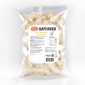 Вареники з курячим м’ясом зам. 1000г