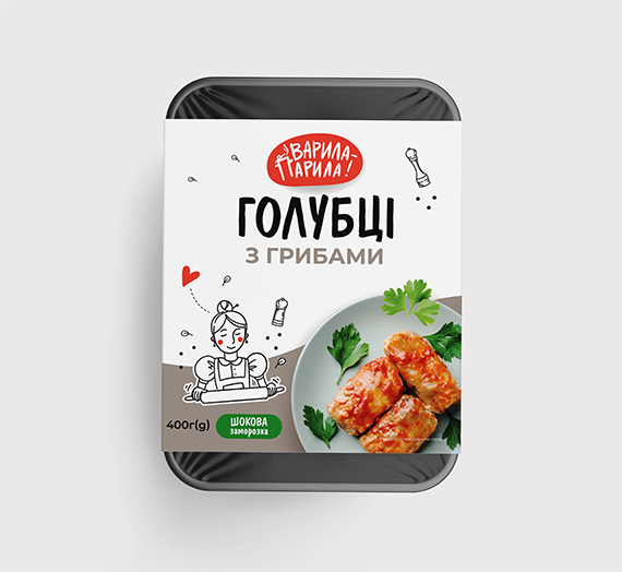 Голубці з грибами