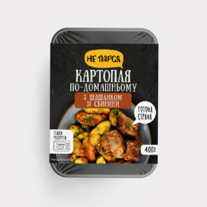 Картопля по-домашньому з шашликом зі свинини зам. 400г