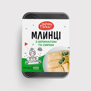 Млинці з шпинатом та сиром зам. 400г
